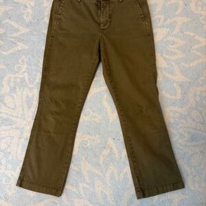 J. Crew Green Boot Cut Flare Pants